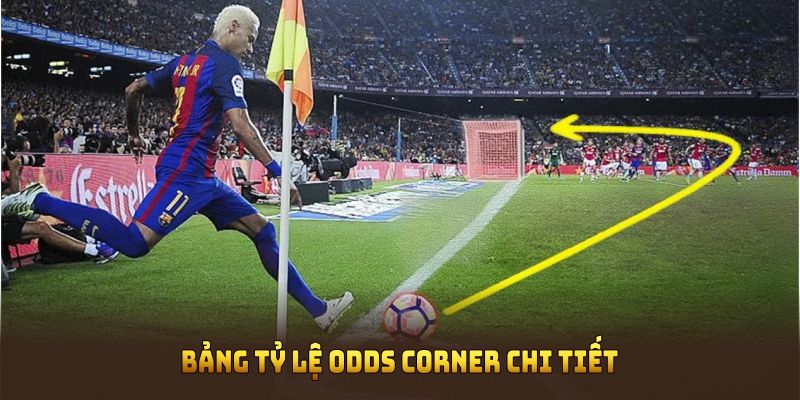 Bảng tỷ lệ odds corner chi tiết